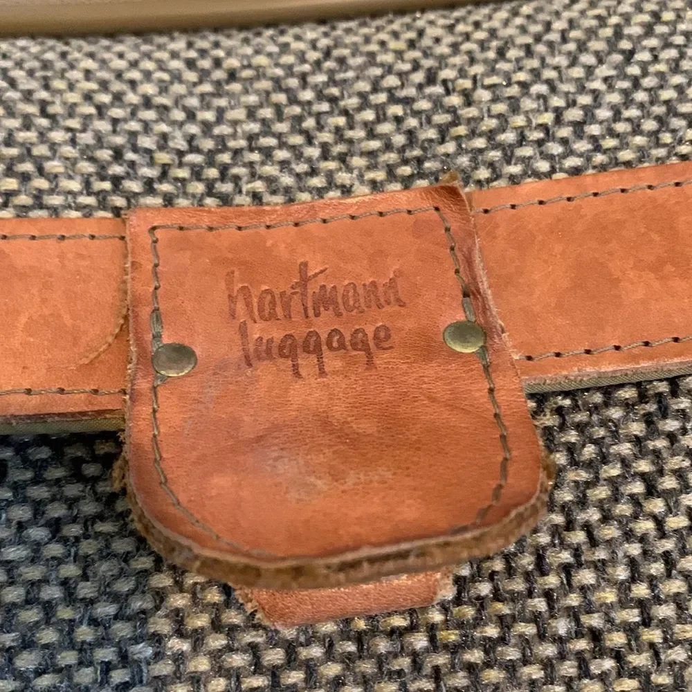 Vintage Hartmann Tweed Leather Carry On Laptop Bag Briefcase Messenger 16x11